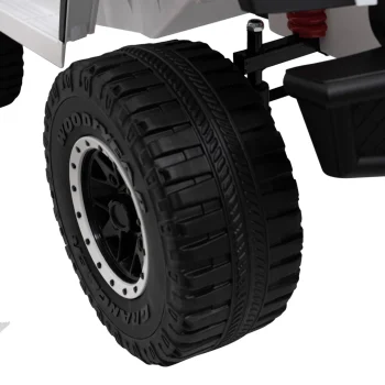 Geoland Power Terenski Automobil Za 2 Djece Bijeli + Daljinski Upravljač + 2x200w Motora + Prtljažnik + Mp3 Radio + Led, Bijela 20
