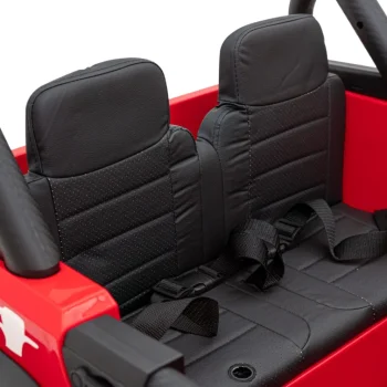 Geoland Power Terenski Automobil Za 2 Djece Crveni + Daljinski Upravljač + 2x200w Motora + Prtljažnik + Mp3 Radio + Led, Crvena 14