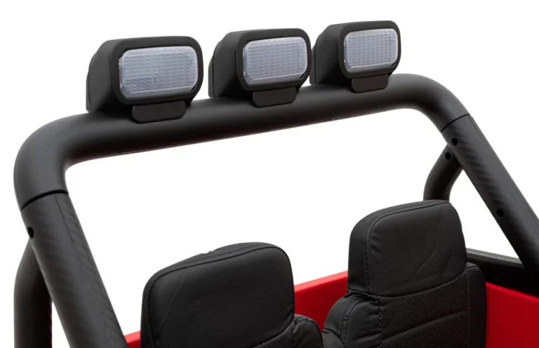 Geoland Power Terenski Automobil Za 2 Djece Crveni + Daljinski Upravljač + 2x200w Motora + Prtljažnik + Mp3 Radio + Led, Crvena 15
