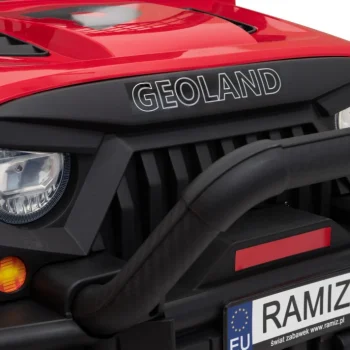 Geoland Power Terenski Automobil Za 2 Djece Crveni + Daljinski Upravljač + 2x200w Motora + Prtljažnik + Mp3 Radio + Led, Crvena 17