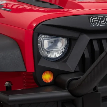 Geoland Power Terenski Automobil Za 2 Djece Crveni + Daljinski Upravljač + 2x200w Motora + Prtljažnik + Mp3 Radio + Led, Crvena 18