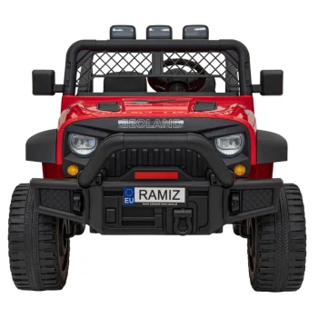 Geoland Power Terenski Automobil Za 2 Djece Crveni + Daljinski Upravljač + 2x200w Motora + Prtljažnik + Mp3 Radio + Led, Crvena 4