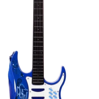 Gitara S Priborom Za Djecu 6+ Plavi Set + Pojačalo + Mikrofon 4