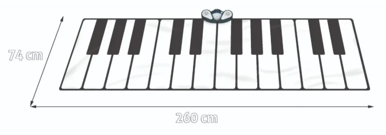 Glazbena Podloga Klavijatura Xxl 260 × 74 Cm 3