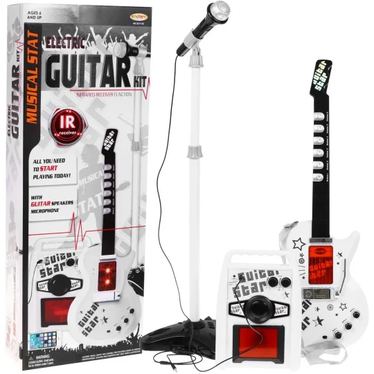 Glazbeni Set Za Djecu 6+ Električna Gitara + Pojačalo + Mikrofon 1