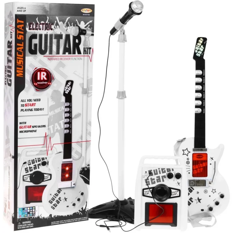 Glazbeni Set Za Djecu 6+ Električna Gitara + Pojačalo + Mikrofon 1