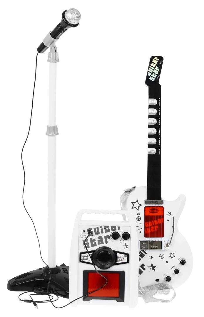 Glazbeni Set Za Djecu 6+ Električna Gitara + Pojačalo + Mikrofon 3