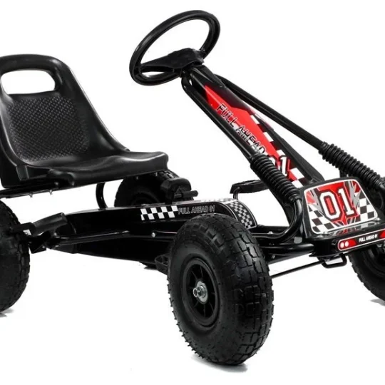 Go Kart A 15 Crni S Pumpanim Kotačima 1