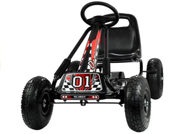 Go Kart A 15 Crni S Pumpanim Kotačima 2