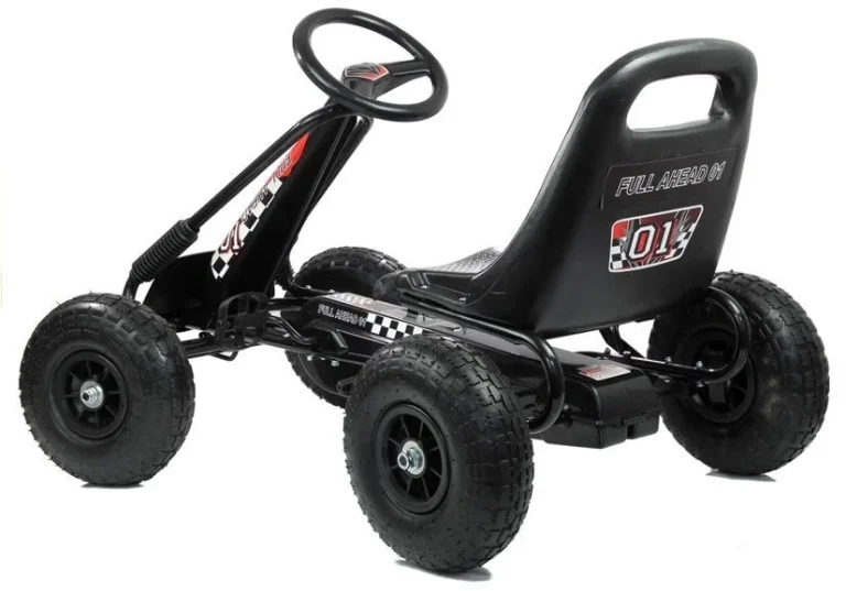 Go Kart A 15 Crni S Pumpanim Kotačima 4