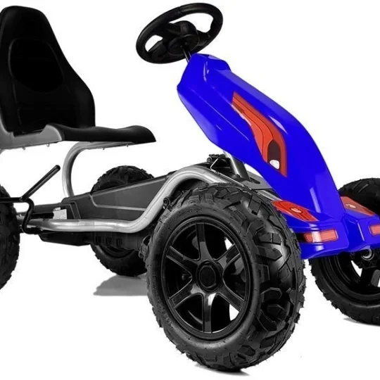 Go Kart Na Pedale B012, Plavi, Kotači Ø 34 Cm 1