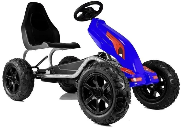 Go Kart Na Pedale B012, Plavi, Kotači Ø 34 Cm 1
