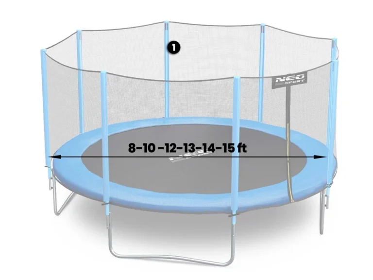 Gornji Stup Trampolina Neo Sport, Vanjska Mreža, 8–15 Ft, Plavi 3