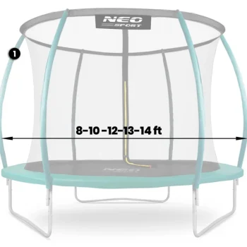 Gornji Stup Trampolina Tipa C Neo Sport, 8–14 Ft, Zeleni 2