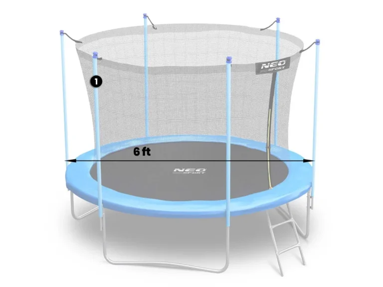 Gornji Stup Za Trampolin Neo Sport 183 Cm, 6 Ft, Unutarnja Mreža, Plava 2