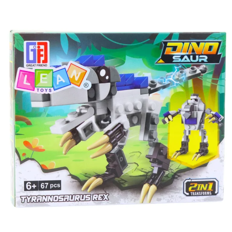 Građevinske Kocke 2u1 Robot I Tiranosaur Rex 67 Kom 4