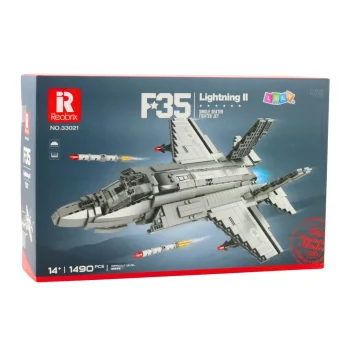 Građevinske Kocke F 35 Lightning Ii Sivi 1490 Kom 4