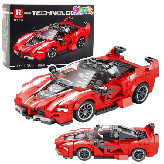 Građevinske Kocke Fxx K Trkaći Auto Crveni 360 Kom 1