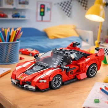 Građevinske Kocke Fxx K Trkaći Auto Crveni 360 Kom 4