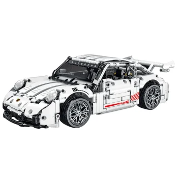 Građevinske Kocke Gt Trkaći Auto Bijeli 1:14 1268 Kom 2