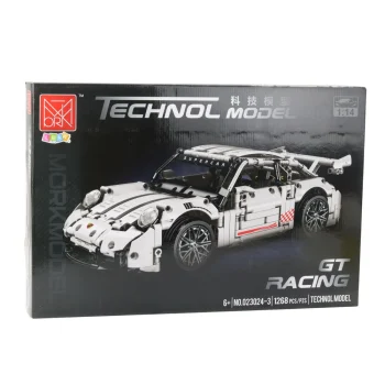 Građevinske Kocke Gt Trkaći Auto Bijeli 1:14 1268 Kom 3