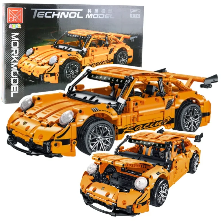 Građevinske Kocke Gt Trkaći Auto Narančasti 1:14 1268 Kom 1