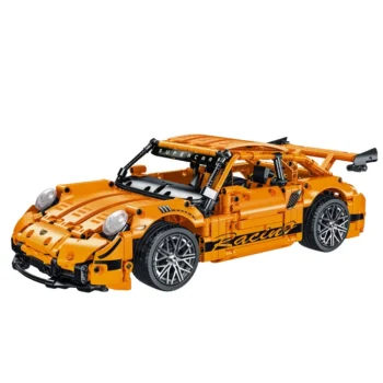 Građevinske Kocke Gt Trkaći Auto Narančasti 1:14 1268 Kom 2