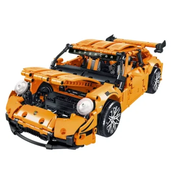 Građevinske Kocke Gt Trkaći Auto Narančasti 1:14 1268 Kom 3