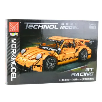 Građevinske Kocke Gt Trkaći Auto Narančasti 1:14 1268 Kom 4