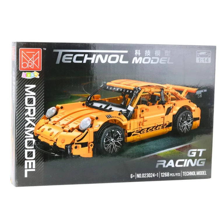 Građevinske Kocke Gt Trkaći Auto Narančasti 1:14 1268 Kom 4