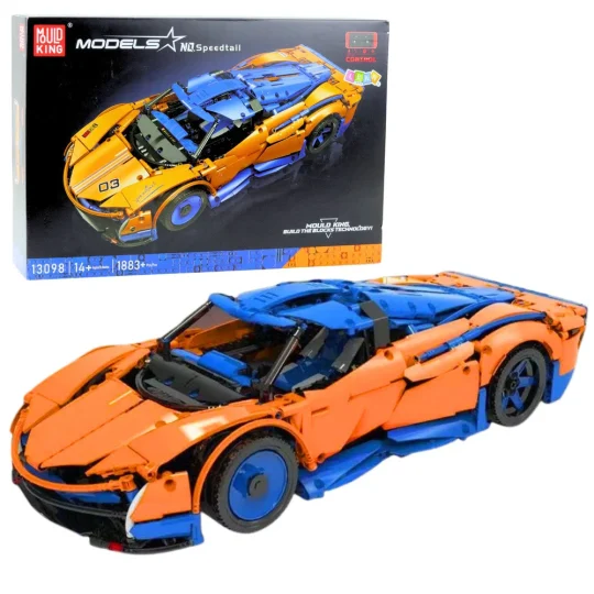 Građevinske Kocke Rc Sportski Auto Plavo Narančasti 1883 Kom 1