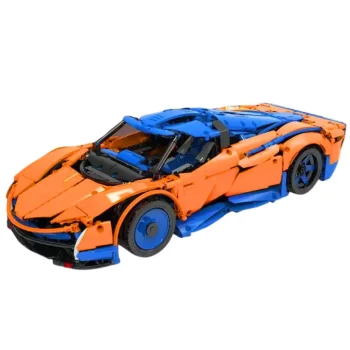 Građevinske Kocke Rc Sportski Auto Plavo Narančasti 1883 Kom 2