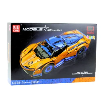 Građevinske Kocke Rc Sportski Auto Plavo Narančasti 1883 Kom 3