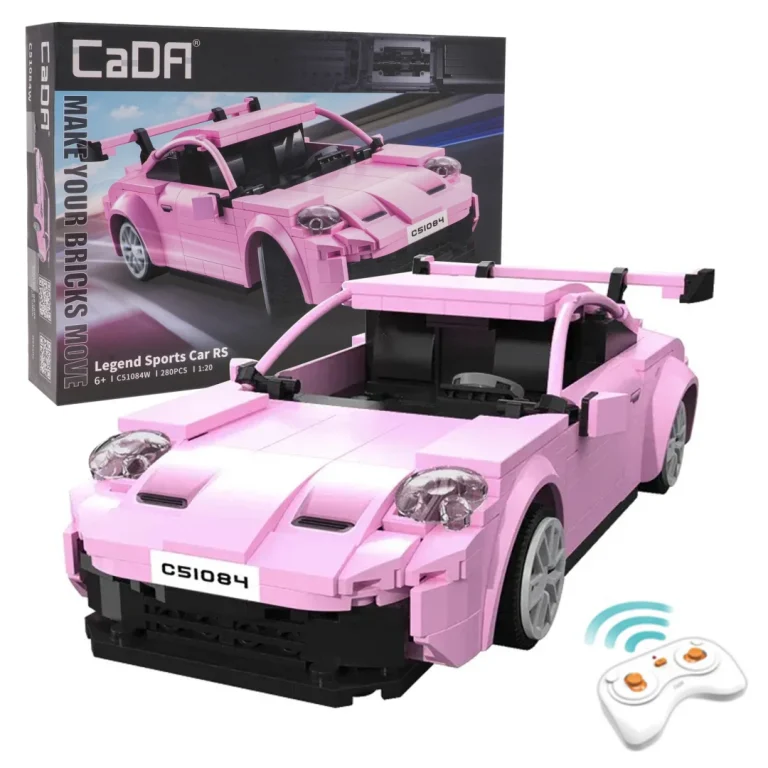 Građevinske Kocke Rc Sportski Auto Ružičasti 280 Dijelova 6+ 2