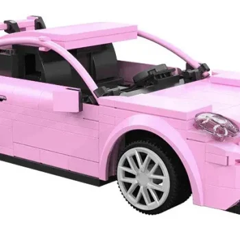Građevinske Kocke Rc Sportski Auto Ružičasti 280 Dijelova 6+ 4