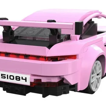 Građevinske Kocke Rc Sportski Auto Ružičasti 280 Dijelova 6+ 5