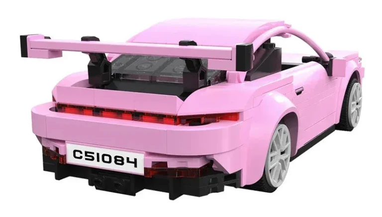 Građevinske Kocke Rc Sportski Auto Ružičasti 280 Dijelova 6+ 5