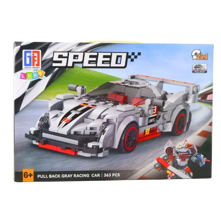Građevinske Kocke Auto Robot 2u1 Sivi 363 Kom 3