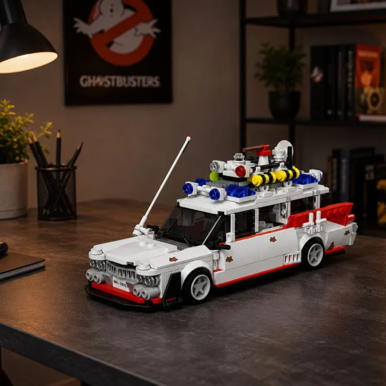 Građevinske Kocke Automobil Ghost Car Bijeli, 631 Kom 3