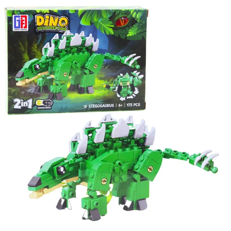 Građevinske Kocke Dinosaur Robot 2u1 148–175 Kom 5
