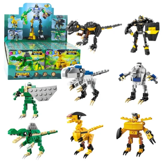 Građevinske Kocke Dinosaur Robot 2u1 57–70 Kom 1