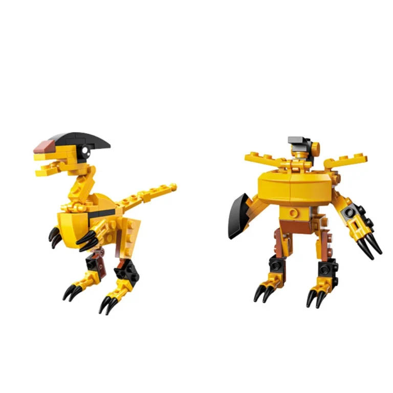 Građevinske Kocke Dinosaur Robot 2u1 57–70 Kom 3