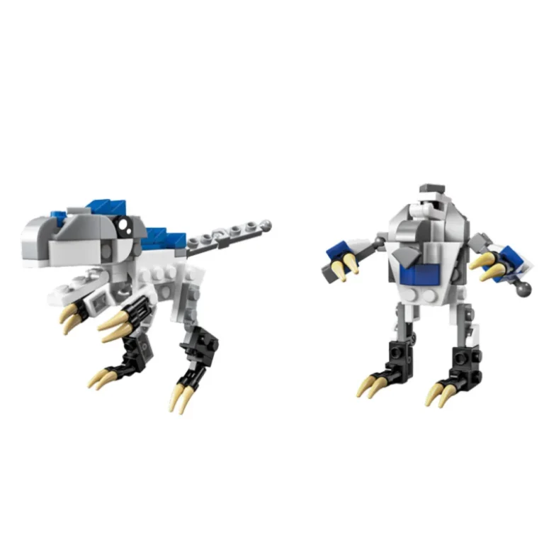 Građevinske Kocke Dinosaur Robot 2u1 57–70 Kom 5