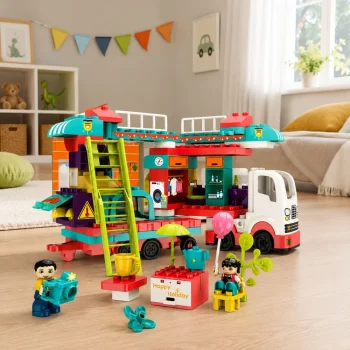 Građevinske Kocke Kamper 98 Dijelova 4