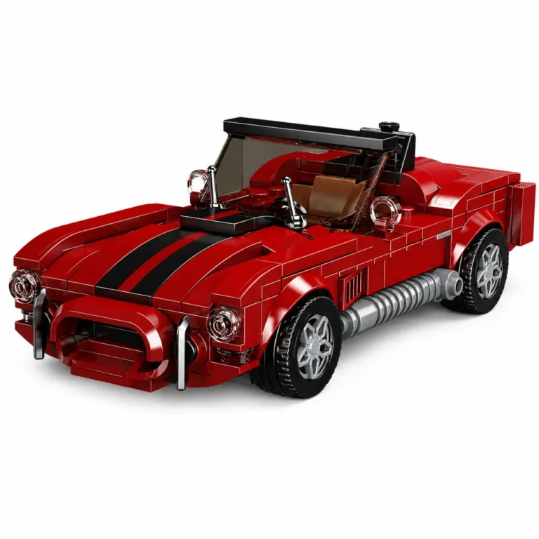 Građevinske Kocke Klasični Auto S.cobra Crveni S Vitrinom 391 Kom 2