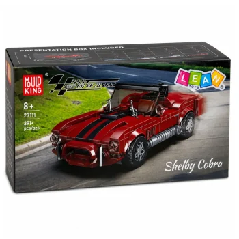 Građevinske Kocke Klasični Auto S.cobra Crveni S Vitrinom 391 Kom 5