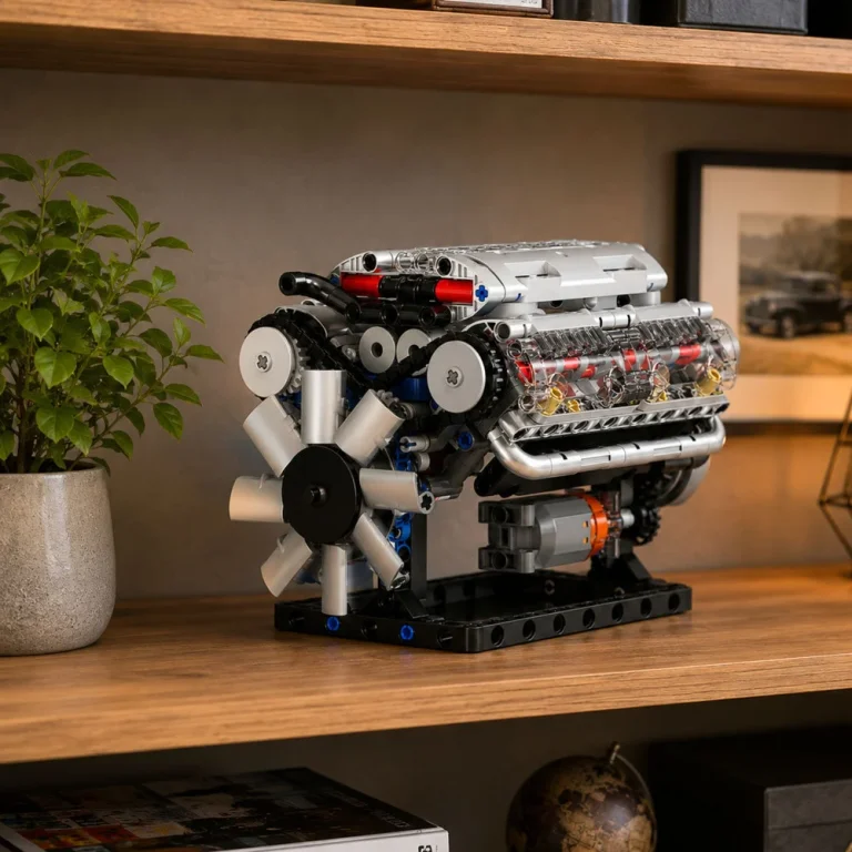 Građevinske Kocke Mehanički V8 Motor, Pokretni Klipovi, 552 Kom 2