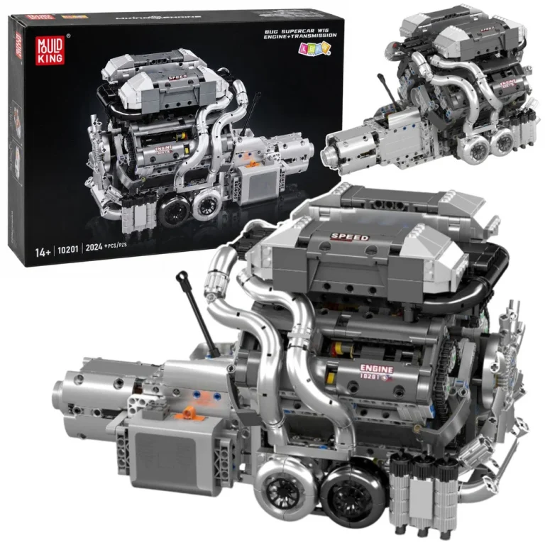 Građevinske Kocke Motor V8 S Mjenjačem 2024 Dijela 1