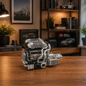Građevinske Kocke Motor V8 S Mjenjačem 2024 Dijela 5