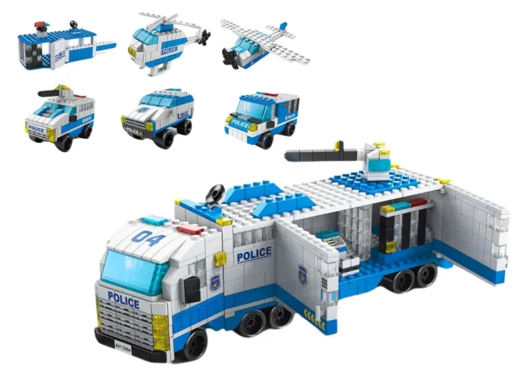 Građevinske Kocke Policijski Kamion 6 U 1 1000 Kom 2
